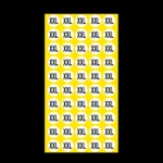 1000 PCS Round Shape Size Sticker Clothes Size Label, Size: XXL - Image 3