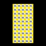 1000 PCS Round Shape Size Sticker Clothes Size Label, Size: XXXL - Image 3