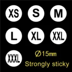 1000 PCS Round Shape Size Sticker Clothes Size Label, Size: XXXL - Image 4