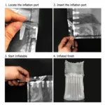 100 PCS Air Column Cushion Bag Packing for Mobile Phones & Spare Parts & Gift Box Package, Size: 11 x 20cm, Custom Printing and Size are welcome - Image 6