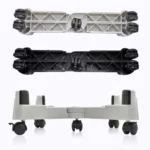 5-wheel Adjustable Moving Pulley X-type Computer Mainframe Plastic Chassis Tray Holder - Image 3