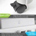 5-wheel Adjustable Moving Pulley X-type Computer Mainframe Plastic Chassis Tray Holder - Image 4