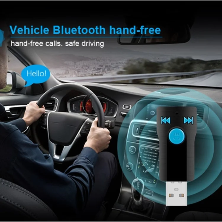 PC1780_12.webp BC07 Mini Brushed Texture USB Bluetooth Receiver MP3 Player SD/TF Card Reader with Microphone & Audio Cable, Support Handsfree & AUX Output & 32GB Micro SD / TF Card & Two-sided USB Port Connecting - Image 13