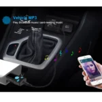 BC07 Mini Brushed Texture USB Bluetooth Receiver MP3 Player SD/TF Card Reader with Microphone & Audio Cable, Support Handsfree & AUX Output & 32GB Micro SD / TF Card & Two-sided USB Port Connecting - Image 14