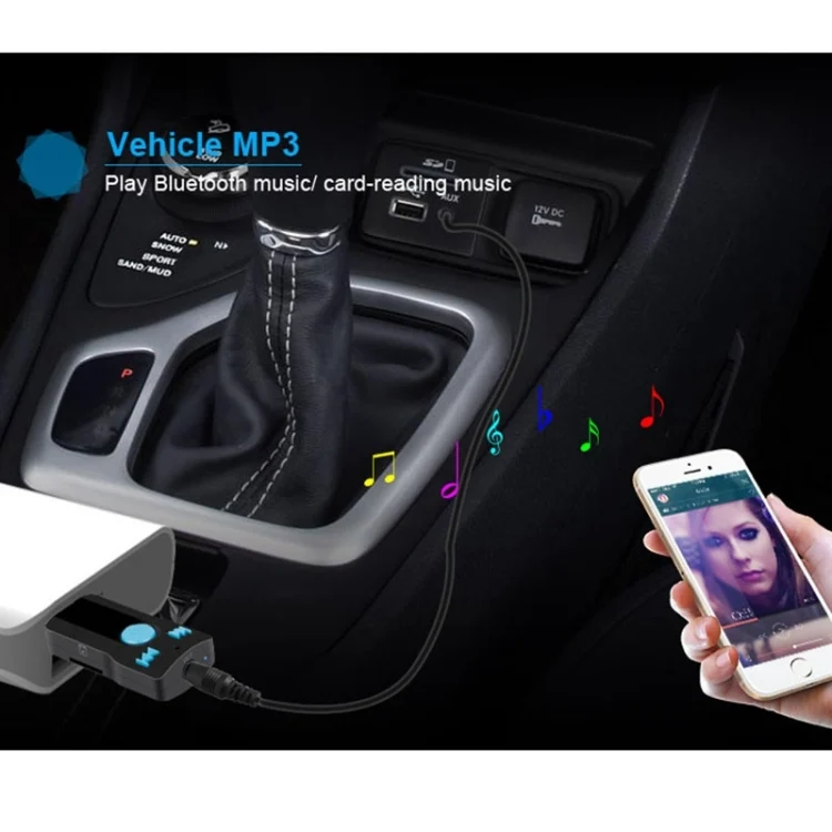 PC1780_13.webp BC07 Mini Brushed Texture USB Bluetooth Receiver MP3 Player SD/TF Card Reader with Microphone & Audio Cable, Support Handsfree & AUX Output & 32GB Micro SD / TF Card & Two-sided USB Port Connecting - Image 14