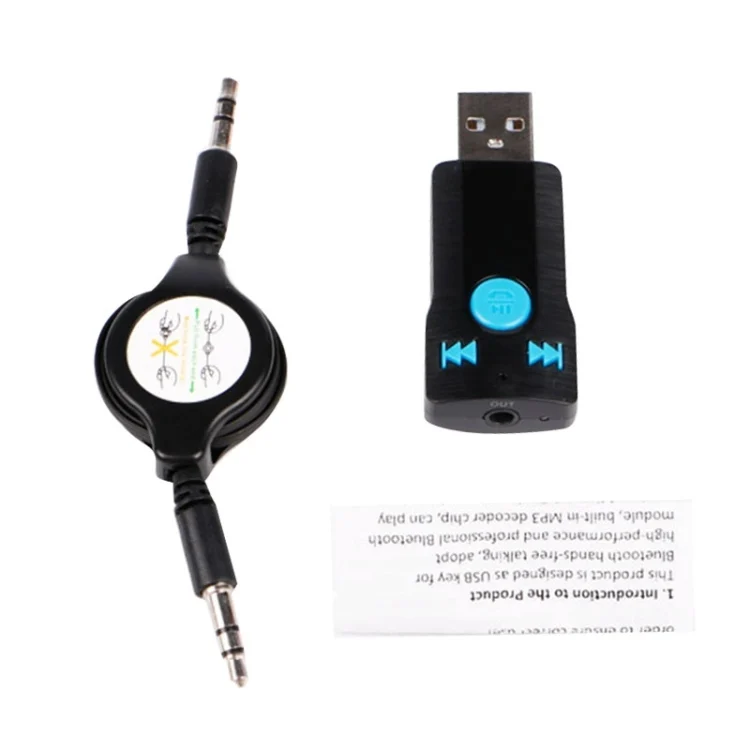 PC1780_4.webp BC07 Mini Brushed Texture USB Bluetooth Receiver MP3 Player SD/TF Card Reader with Microphone & Audio Cable, Support Handsfree & AUX Output & 32GB Micro SD / TF Card & Two-sided USB Port Connecting - Image 5