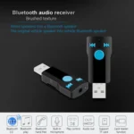 BC07 Mini Brushed Texture USB Bluetooth Receiver MP3 Player SD/TF Card Reader with Microphone & Audio Cable, Support Handsfree & AUX Output & 32GB Micro SD / TF Card & Two-sided USB Port Connecting - Image 7