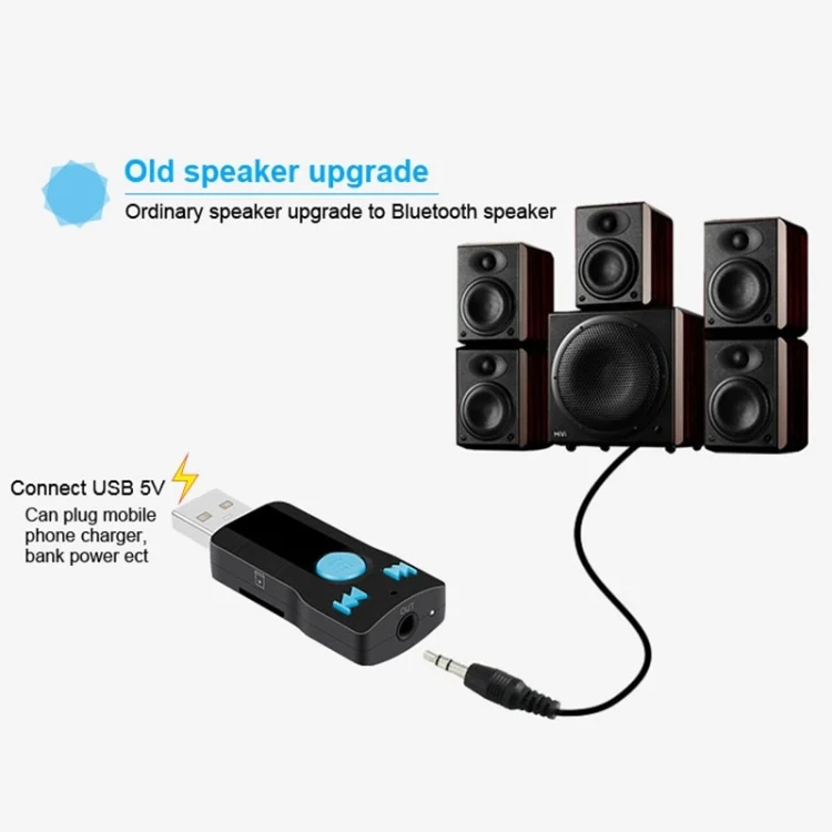 PC1780_8.webp BC07 Mini Brushed Texture USB Bluetooth Receiver MP3 Player SD/TF Card Reader with Microphone & Audio Cable, Support Handsfree & AUX Output & 32GB Micro SD / TF Card & Two-sided USB Port Connecting - Image 9