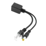 RJ45 POE Injector and Splitter Cable with 2.1x 5.5mm Male DC Jack - Image 6