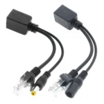 2 in 1 RJ45 POE Injector and Splitter Cable Set with 2.1x 5.5mm Female & Male DC Jack - Image 6