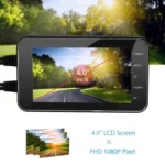 4 inch HD WIFI Dual Lens 1080P Waterproof Motorcycle Driving Recorder - Image 11