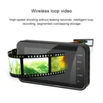 4 inch HD WIFI Dual Lens 1080P Waterproof Motorcycle Driving Recorder - Image 6