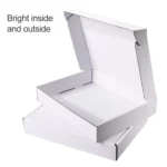 2pcs Shipping Box Clothing Packaging Box, Color: White, Size: 32x26x4cm - Image 3