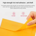 100pcs Kraft Paper Envelope Bag Express Bubble Bag Packaging Bag, Size: 15x18+4cm - Image 4