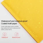 100pcs Kraft Paper Envelope Bag Express Bubble Bag Packaging Bag, Size: 15x18+4cm - Image 6