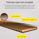 Shipping Box Clothing Packaging Box, Color: White, Size: 53x40x10cm - Image 6