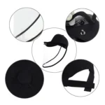 50 PCS Anti-Saliva Splash Anti-Spitting Anti-Fog Anti-Oil Protective Baseball Cap Mask Removable Face Shield - Image 5