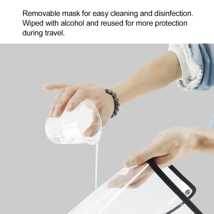 PKT463B_5.webp 50 PCS Anti-Saliva Splash Anti-Spitting Anti-Fog Anti-Oil Protective Baseball Cap Mask Removable Face Shield - Image 7