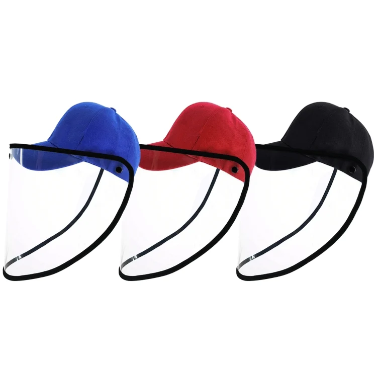 PKT463_B1.webp 50 PCS Anti-Saliva Splash Anti-Spitting Anti-Fog Anti-Oil Protective Baseball Cap Mask Removable Face Shield - Image 2