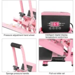 Hand Stamping Machine T-Shirt Clothes Heat Transfer, Size: 23x30cm, UK Plug - Image 5