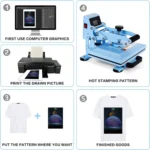 Hand Stamping Machine T-Shirt Clothes Heat Transfer, Size: 23x30cm, AU Plug - Image 6