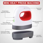 Multifunctional Mini Stamping Machine Clothes Cap Logo Heat Transfer, US Plug - Image 3