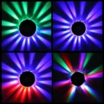8W Sunflower LED Stage Light, Sound Control / Auto Run Mode - Image 9