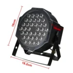 36W 36 LEDs DMX512 RGB LED PAR Light with Remote Control, Strobe + Sound Control + Self-propelled, AC 100-240V - Image 2