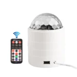 Bluetooth Crystal Magic Ball Stage Light with Remote Control, US Plug(White) - Image 2