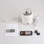 Bluetooth Crystal Magic Ball Stage Light with Remote Control, US Plug(White) - Image 3