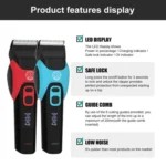 VGR V-208 Professional Pet Barber Electric Hair Clipper - Image 5