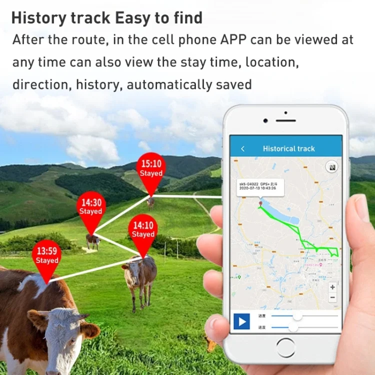 PSP0175_B5.webp 4G Version Intelligent Waterproof GPS Pet Tracker Solar Energy Cattle Sheep Electronic Position Locator - Image 6