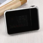 Multifunctional Digital Color LCD Display LED Projection Alarm Clock with Weather Station / Temperature / Humidity / Calendar(Black) - Image 9