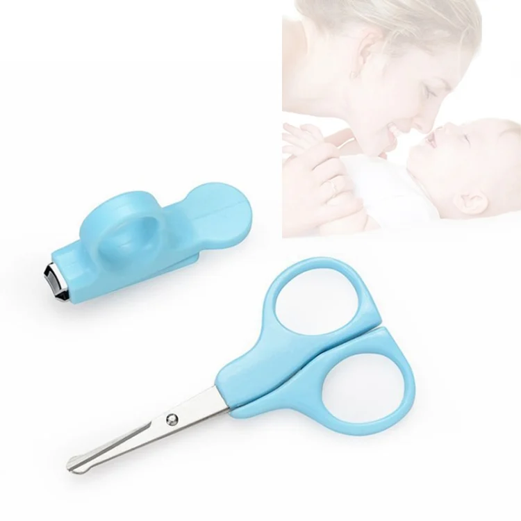 S-BP-0207.webp 2 in 1 Baby Nail Clippers Scissors Kits, Random Color Delivery - Image 1