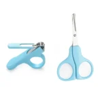 2 in 1 Baby Nail Clippers Scissors Kits, Random Color Delivery - Image 3