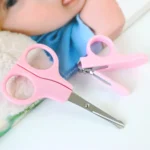 2 in 1 Baby Nail Clippers Scissors Kits, Random Color Delivery - Image 5