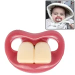 Safe Funny Two Front Teeth Silicone Baby Nipple