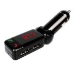 BC-06 Bluetooth Car Kit FM Transmitter Car MP3 Player with LED Display 2 USB Charger & Handsfree Function(Black) - Image 2