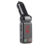 BC-06 Bluetooth Car Kit FM Transmitter Car MP3 Player with LED Display 2 USB Charger & Handsfree Function(Black) - Image 3