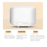 Ultrasonic Aroma Diffuser with Colorful LED Lights (US Plug)(White) - Image 2