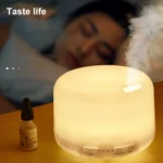 Ultrasonic Aroma Diffuser with Colorful LED Lights (US Plug)(White) - Image 7
