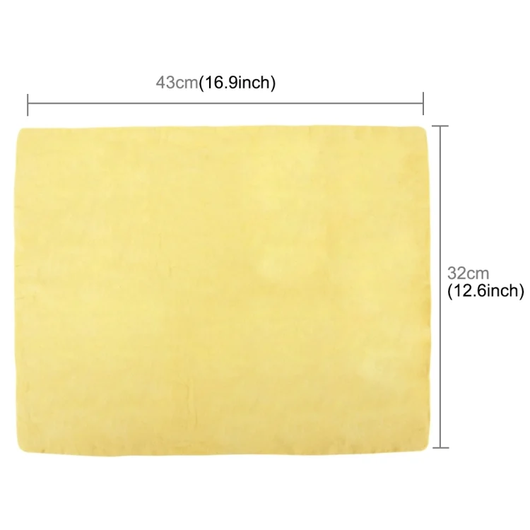 S-CA-0069_2.webp KANEED Synthetic Chamois Drying Towel Super Absorbent PVA Shammy Cloth for Fast Drying of Car, Size: 43 x 32 x 0.2cm(Yellow) - Image 6