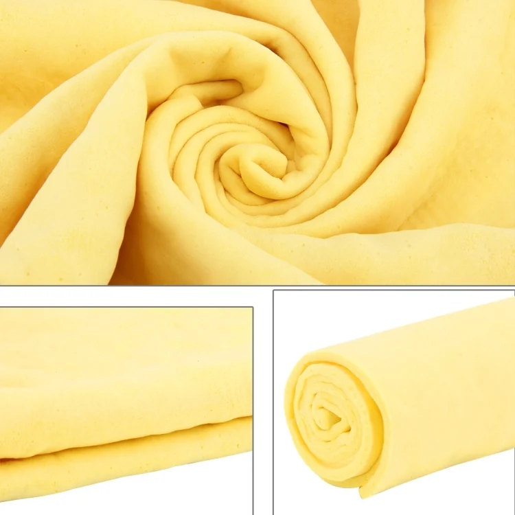 S-CA-0069_3.webp KANEED Synthetic Chamois Drying Towel Super Absorbent PVA Shammy Cloth for Fast Drying of Car, Size: 43 x 32 x 0.2cm(Yellow) - Image 7