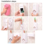 Automatic Toothpaste Dispenser With Toothbrush Holder - Image 6