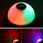 Color Night Light With Projecting Clock(White) - Image 8