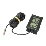 Mini LCD Digital Thermometer for Fridge Freezer, Insert Size 46mm x 26.6mm, Cable Length 1m(Black) - Image 3