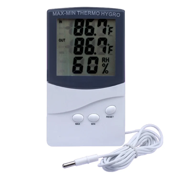 S-CA-1130.webp Indoor Thermometer with Hygrometer(White) - Image 1