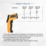 Infrared Thermometer, Temperature Range: -50 - 900 Degrees Celsius(Yellow) - Image 7