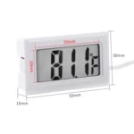 Mini LCD Indoor Digital Thermometer (Fahrenheit Display), White - Image 5