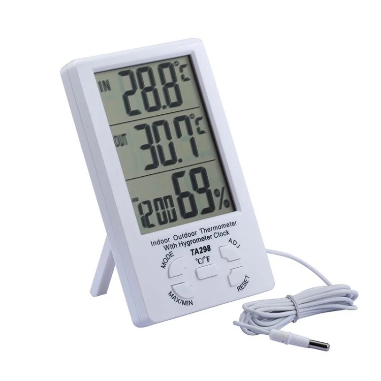 S-CA-1251.webp TA298 Digital LCD Humidity / Hygrometer and Thermometer with Extra Sensor Cable - Image 1